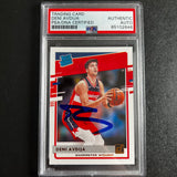 2020-21 Panini Donruss #205 Deni Avdija Signed AUTO PSA Slabbed RC Wizards