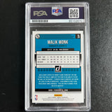 2018-19 Panini Donruss #28 Malik Monk Signed Card AUTO PSA/DNA Slabbed Hornets
