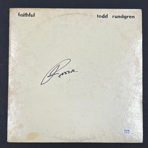 Todd Rundgren signed Faithful LP Vinyl PSA/DNA Album autographed Utopia
