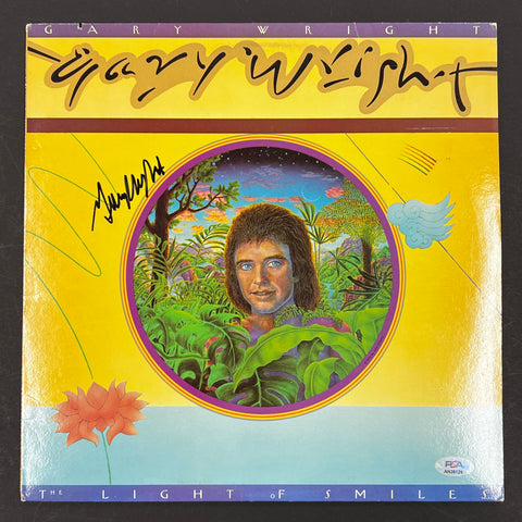 Gary Wright signed The Light of Smiles LP Vinyl PSA/DNA Album autographed
