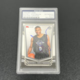 2007-08 Topps Tip-Off #114 Russell Westbrook Signed Card PSA AUTO 10 Slabbed OKC Thunder