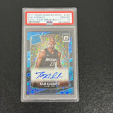 2017 Panini Donruss Optic Auto-Fast Break Black 1/1 #187 Bam Adebayo Signed Card PSA GEM MT 10 RC Miami Heat