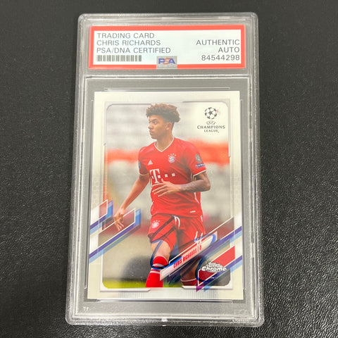 2021 Topps Soccer #22 Chris Richards signed Card PSA/DNA AUTO FC Bayern Munich