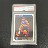 2014 Panini NBA Hoops #292 Spencer Dinwiddie Signed Card AUTO 10 PSA Slabbed Pistons RC