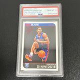 2014 Panini NBA Hoops #292 Spencer Dinwiddie Signed Card AUTO 10 PSA Slabbed Pistons RC