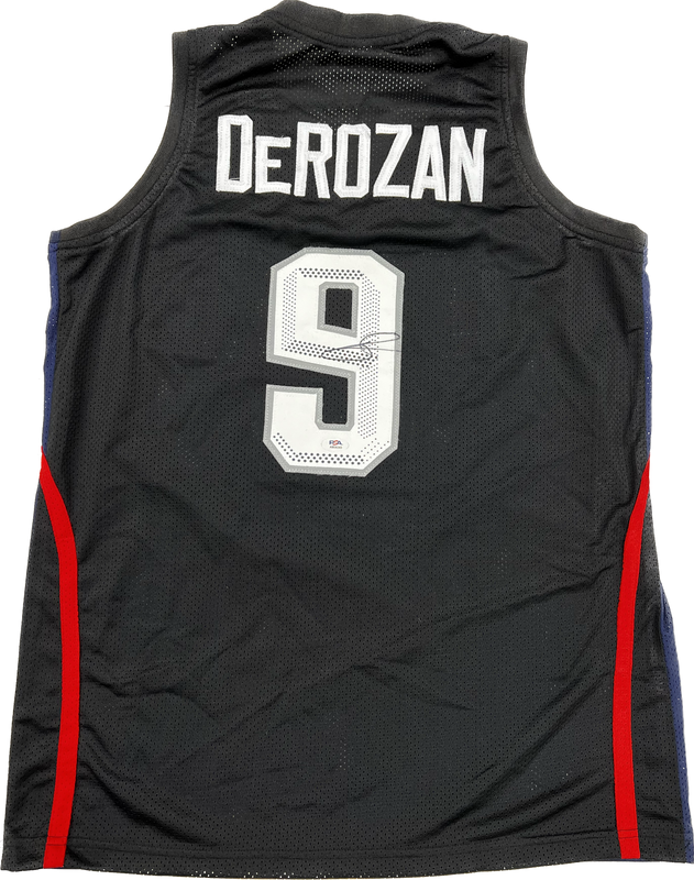 DeMar DeRozan signed jersey PSA/DNA Team USA Autographed Bulls