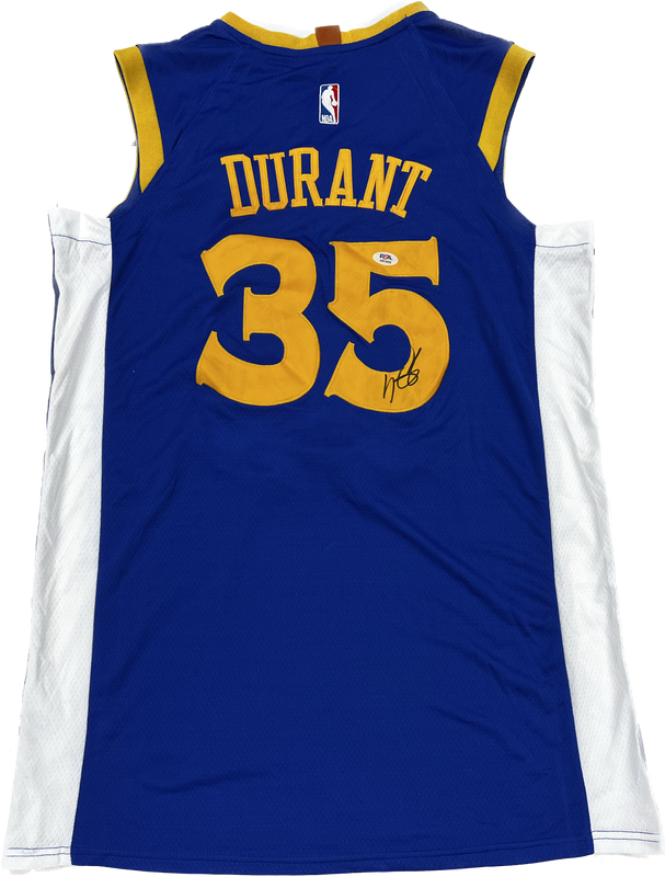 Kevin Durant signed jersey PSA/DNA Golden State Warriors Autographed