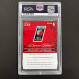 2012-13 Panini Prestige #214 Damian Lillard Signed Card AUTO 10 PSA Slabbed Trail Blazers RC