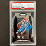 2017-18 Panini Prizm #247 Lauri Markkanen Signed Card AUTO 10 PSA Slabbed Bulls