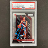 2018 Panini Prizm #61 Anfernee Simons Signed Card PSA Slabbed Auto 9 Trailblazers