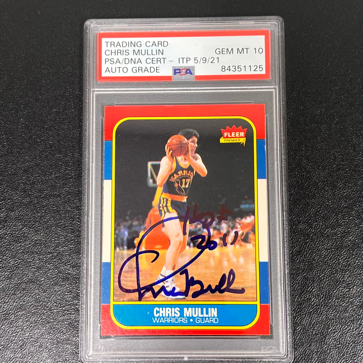 1986 Fleer Basketball Chris Mullin Rookie Card RC Golden store State Warriors PSA 6