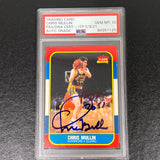 1986-87 Fleer Premier #77 Chris Mullin Signed RC Rookie Card AUTO 10 PSA Slabbed Warriors