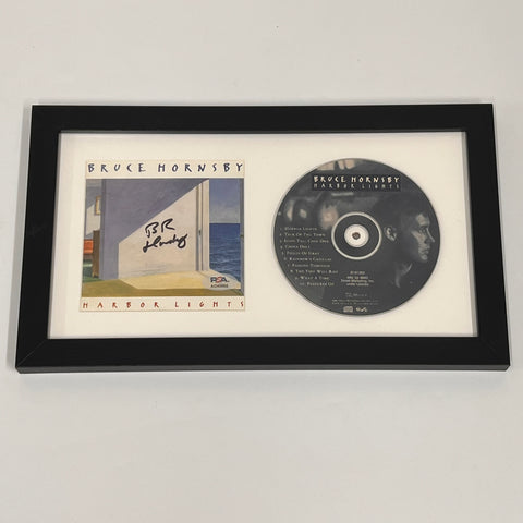 Bruce Hornsby Signed Harbor Lights Album CD Framed PSA/DNA Autographed