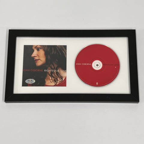 Joan Osborne Signed Righteous Love Album CD Cover Framed PSA/DNA Autographed Musician