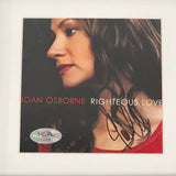 Joan Osborne Signed Righteous Love Album CD Cover Framed PSA/DNA Autographed Musician