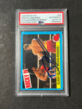 1985 Topps Rocky IV #42 Signed Card Dolph Lundgren PSA/DNA Auto 10 Ivan Drago "Clash-Super Powers!"