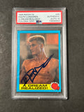 1985 Topps Rocky IV #40 Signed Card Dolph Lundgren PSA Auto 10 Ivan Drago
