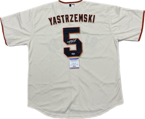 Mike Yastrzemski signed jersey PSA/DNA San Francisco Giants Autographed