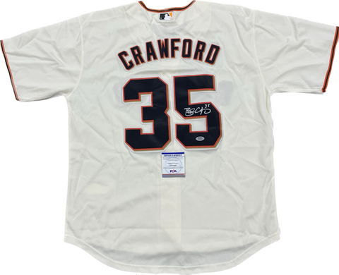 Brandon Crawford signed jersey PSA/DNA San Francisco Giants Autographed