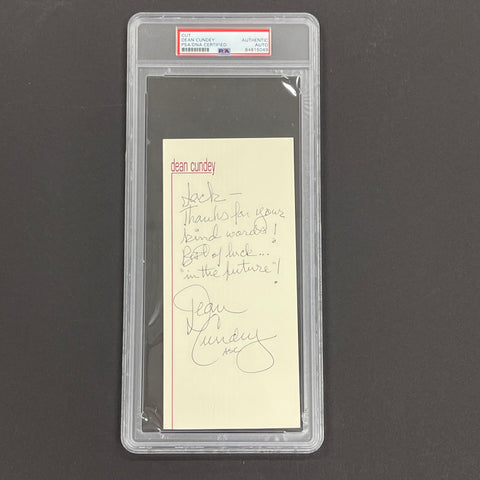 Dean Cundey Signed Cut PSA/DNA Slabbed Autographed