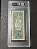 Jalen Milroe Signed $1 Dollar Bill PSA/DNA Slabbed Gem MT Auto Grade 10