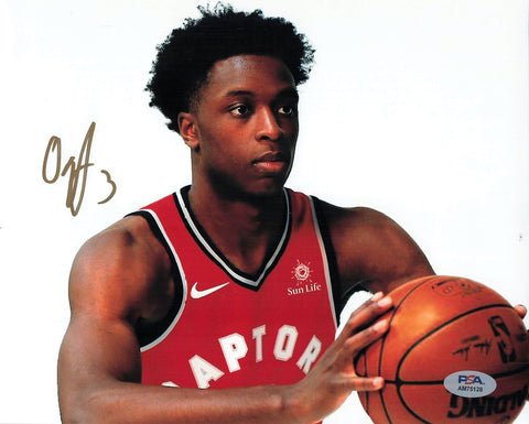 OG ANUNOBY signed 8x10 photo PSA/DNA Toronto Raptors Autographed