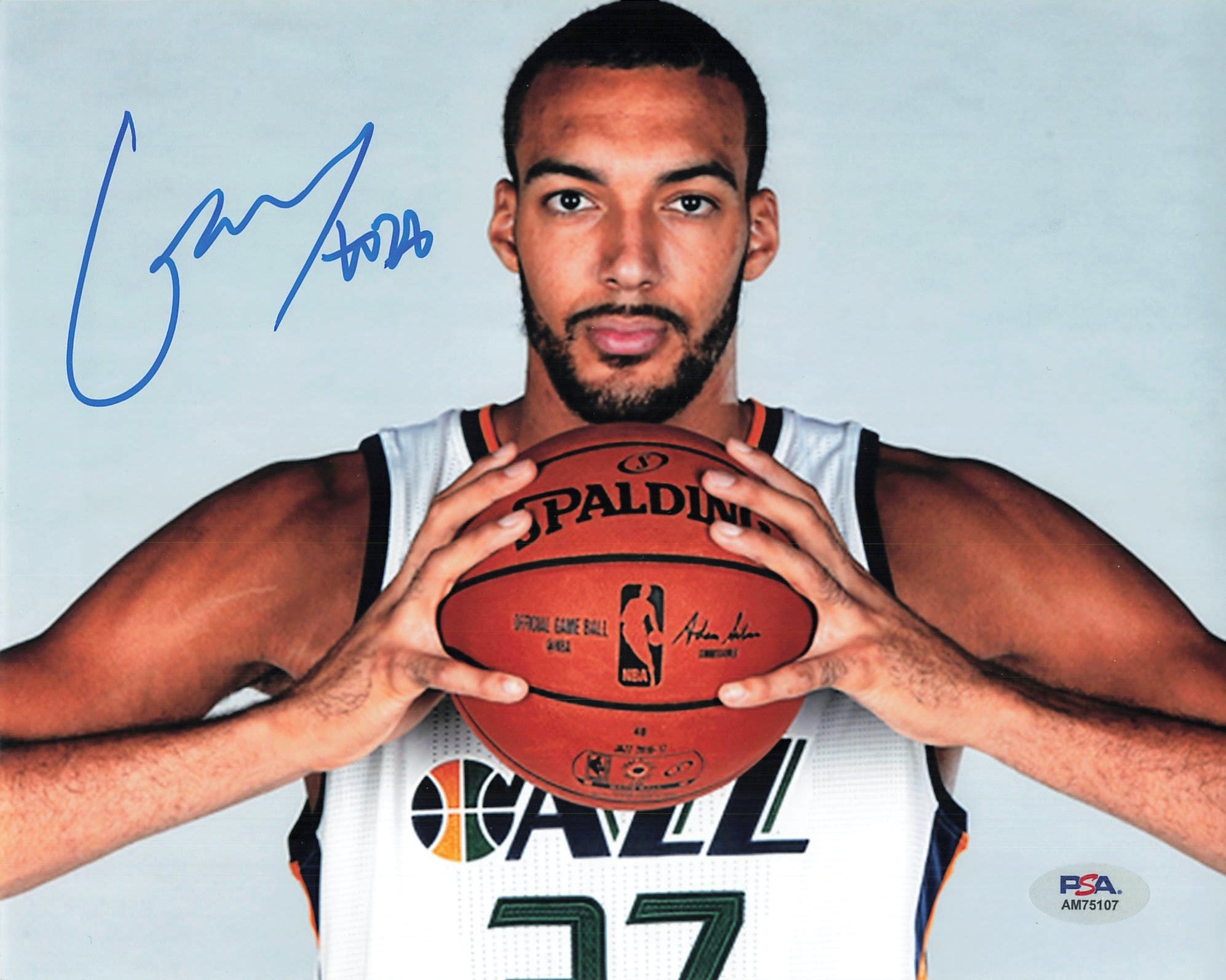 2013-14 PRIZM RUDY GOBERT #41 ROOKIE AUTOGRAPH (MINT) UTAH