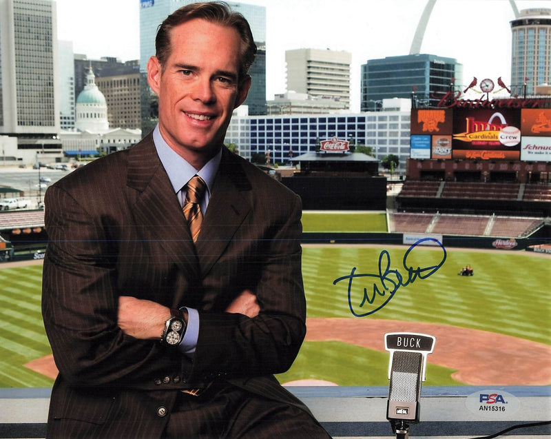 JOE BUCK signed 8x10 photo PSA/DNA Autographed Commentator Sports