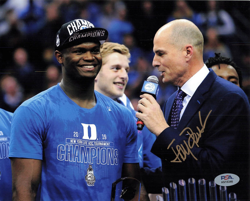 JAY BILAS signed 8x10 photo PSA/DNA ESPN Autographed Duke