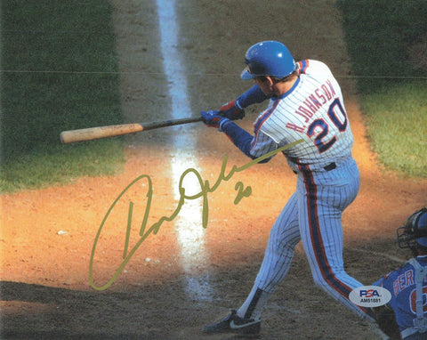 HOWARD JOHNSON signed 8x10 photo PSA/DNA New York Mets Autographed