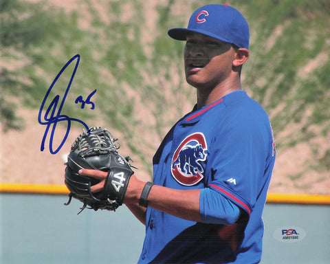 ADBERT ALZOLAY signed 8x10 photo PSA/DNA Chicago Cubs Autographed