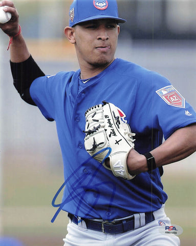 ADBERT ALZOLAY signed 8x10 photo PSA/DNA Chicago Cubs Autographed