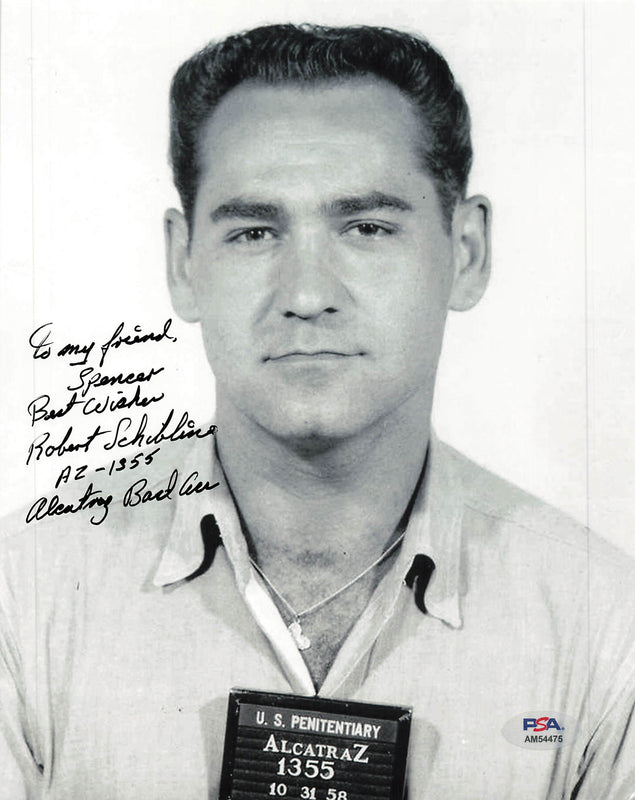 ROBERT SCHIBLINE signed 8x10 photo PSA/DNA Autographed Alcatraz