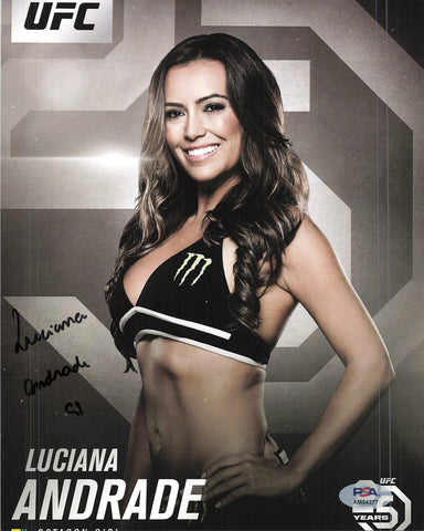 LUCIANA ANDRADE signed 8x10 photo PSA/DNA UFC Fighting Autographed