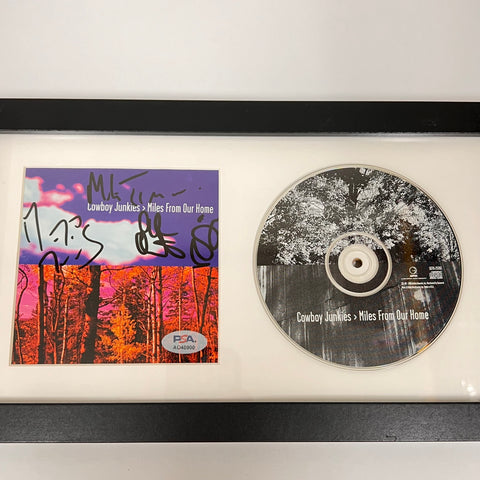 Cowboy Junkies Signed Miles From Our Home Album CD Cover Framed PSA/DNA Autographed