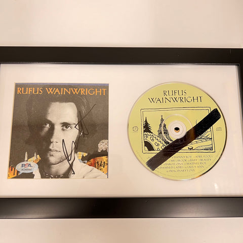 Rufus Wainwright Signed Album CD Cover Framed PSA/DNA Autographed Musician