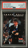 1992 Skybox USA Basketball #94 Chuck Daly Signed Card Authentic AUTO 10 PSA Slabbed USA