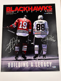 Patrick Kane and Jonathan Toews signed 16x20 photo PSA/DNA Chicago Blackhawks Autographed