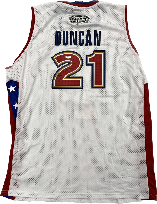 Tim Duncan signed jersey PSA/DNA San Antonio Spurs Autographed