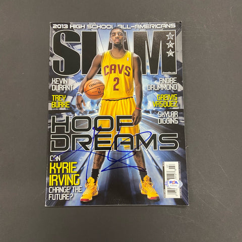 Kyrie Irving Signed Slam Magazine PSA/DNA Cleveland Cavaliers Autographed