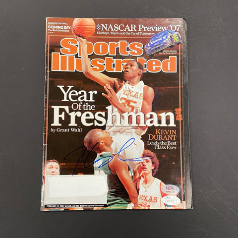 Kevin Durant Signed SI Magazine PSA/DNA Texas Longhorns Autographed KD