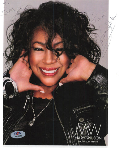 MARY WILSON signed 8x10 photo PSA/DNA Autographed Musician