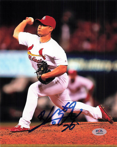 SEUNG-HWAN OH signed 8x10 photo PSA/DNA St. Louis Cardinals Autographed