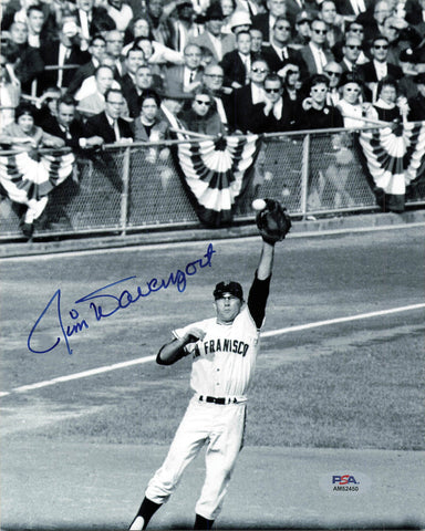JIM DAVENPORT signed 8x10 photo PSA/DNA San Francisco Giants Autographed