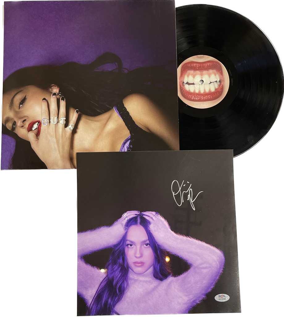 Olivia Rodrigo Signed Vinyl Insert PSA/DNA Autographed Guts – Golden State  Memorabilia