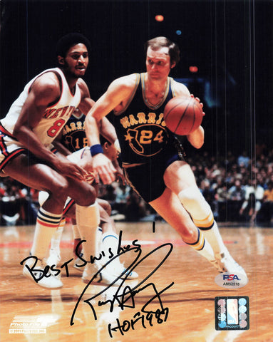 Rick Barry signed 8x10 photo PSA/DNA Golden State Warriors Autographed HOF
