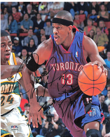 Linton Johnson signed 8x10 photo PSA/DNA Toronto Raptors Autographed