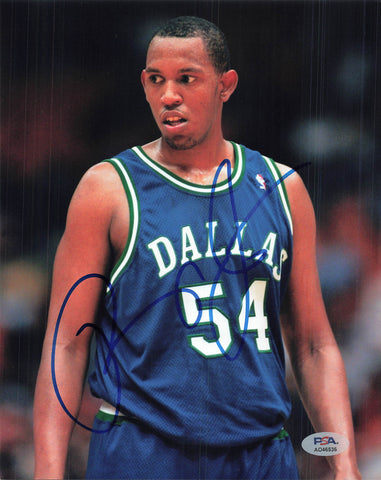 Popeye Jones signed 8x10 photo PSA/DNA Dallas Mavericks Autographed