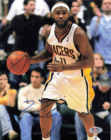 Jamaal Tinsley Signed 8x10 photo PSA/DNA Autographed Basketball Indiana Pacers