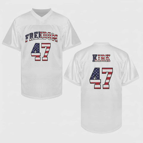 Charlie Kirk Freedom USA Jersey Football #47 Shirt